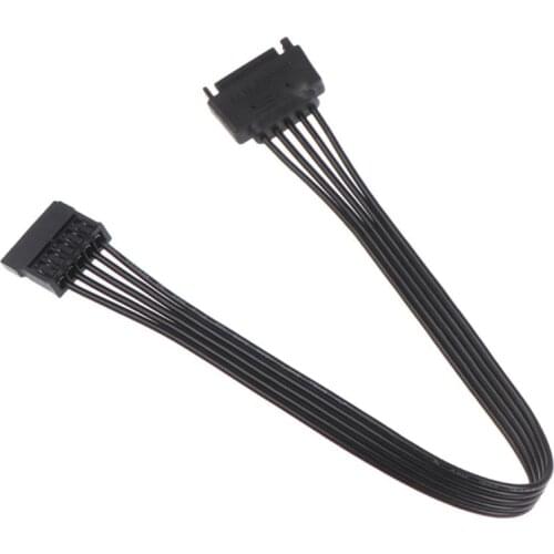 30CM SATA 15 Pin Male to Female Power Cable HDD SSD Power Supply Cable Computer Connections SATA Power Extension Cable