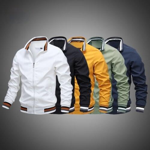 2021 Military Jacket Men Spring Autumn Pilot chaqueta Jackets Casual Zipper Coat Mens Bomber Jackets Cargo Flight Jacket Male
