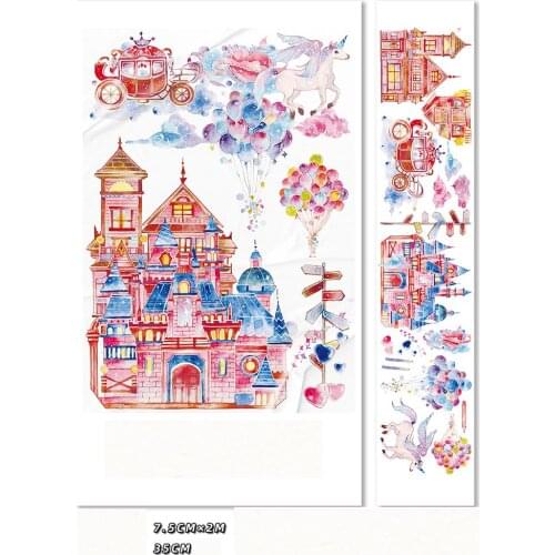 2M Flower House Ballon Washi Tape