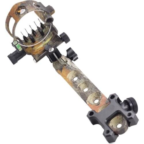 Bow Sight for Compound Bow Shooting Bow Sight Long Rod Five-needle Hunting High Quality Archery 5 pins Compound