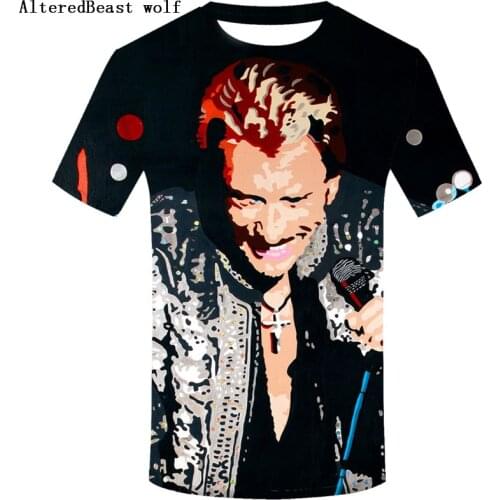 Trendy Melon Character 3d T shirt Men Johnny Hallyday Cool Customized Tshirt Casual tops Funny Tees shirt homme
