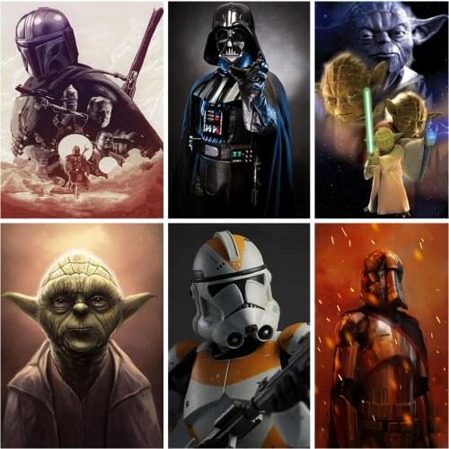 5D DIY Diamond Painting Disney "Star Wars" Alien Yoda Square/Round Inlaid Diamond Embroidery Mosaic Home Decoration