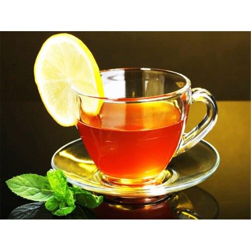 Scenery Flower Tea Printed 11CT Cross Stitch Embroidery Set DMC Threads Painting Handicraft Handmade Sewing Floss Sales