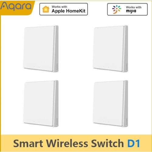 Aqara Wall Switch D1 Zigbee Smart Wireless Key Light Button Wifi Remote Control Aqara Opple Switch Support Mijia APP HomeKit