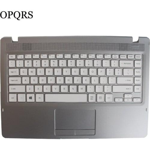 New English Laptop Keyboard for SAMSUNG NP500R4K 500R4K US Keyboard Shell Palmrest Cover