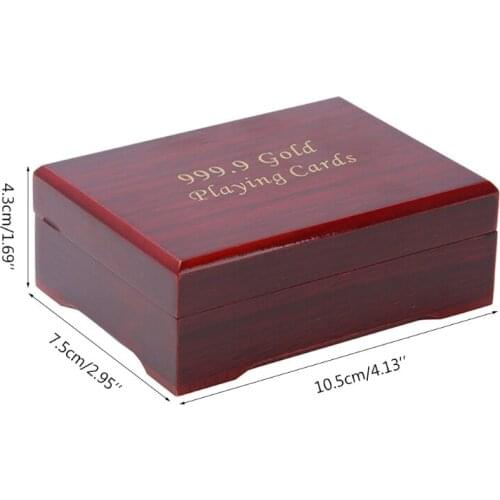 2021 New Playing Cards Wooden Box Poker Cards Container Storage Case Vintage Gift Box