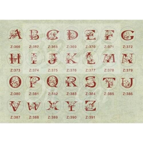 Wax Seal Copper head Curlicue Vintage 26 Letters DIY Scrapbooking Vintage wax sealing stamp invitation/envelop gift seal 110