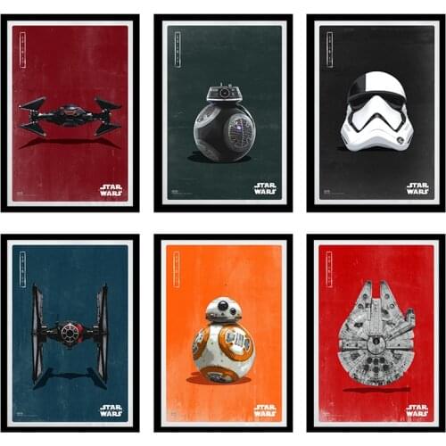 Star Wars Jedi Warrior Movie Poster Living Room Model Room Paintings Hotel Hotel Decoration Painting Childrens Room