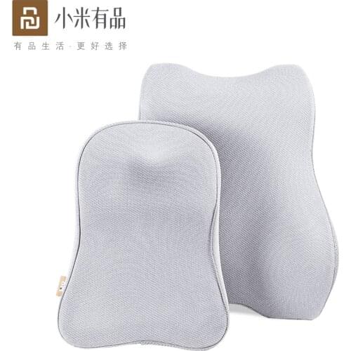 YouPin 8H Memory Foam Office Chair Cushion Orthopedic Pillow Ergonomics Waist Back Support Head Massage Mat Car Seat Headrest