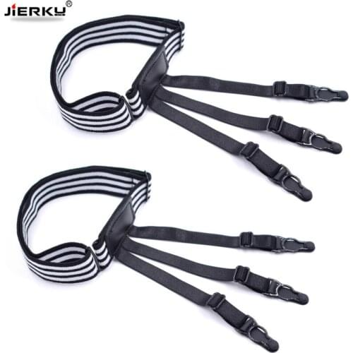 2019 Shirt Garters Mans Shirt Stays Holder Leg Suspenders Shirt Braces Gourd buckle Shirt Garters 1pair GW04