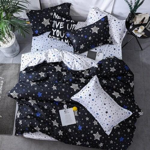 Starry sky, sheets, duvet cover, 3-4 pieces of bedding, full-size bed (US/UK/Australia/France/Japan) specifications
