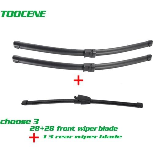 Senwanse Front and rear Wiper Blades For Volkswagen Touran 2003 -2006 high quality Windshield Windscreen wiper 28"+28"+16"