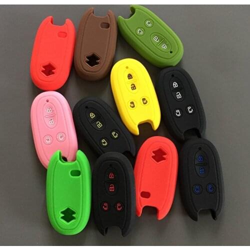 Silicone rubber key cover case shell protector for Suzuki Spacia Stingray Wagon R Alto Solio Concept KCar Automatic door key