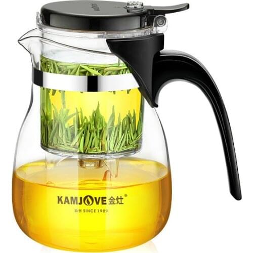 TP-757 Kamjove Art Tea Cup * Mug & Tea Pot 700ml Glass Gongfu Teapot Maker Press