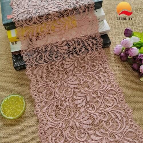 18CM Wide Embroidery Tulle African Print Lace Fabric 2021 Tricots Diy Couture Accessoire For Prom Weding Dresses And Hijab E2801