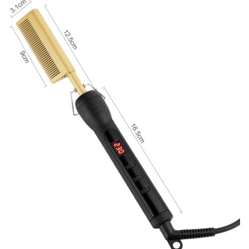 3 in 1 Hair Straightener Comb Auto Hair Curler Waver Flat Iron Hot Air Brush