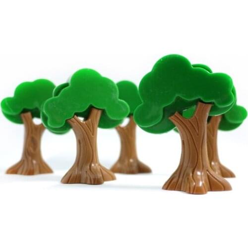 X029-5pcs/lot high-quality childrens educational game scene apple Tree accessories necessary rail train track scene