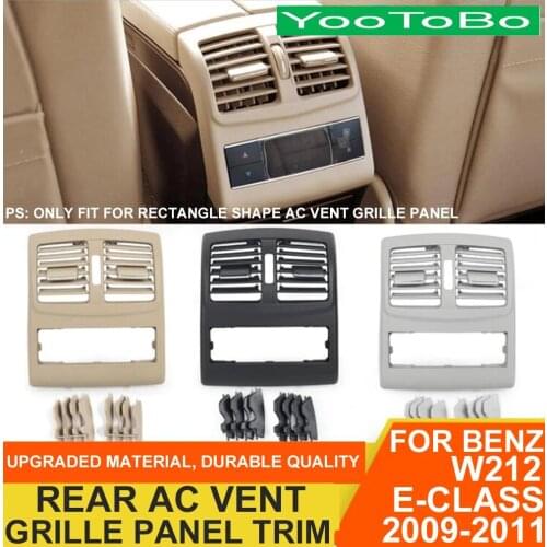 Rear AC Air Conditioner Vent Grille Panel Cover Replacement High-end For Mercedes BENZ W212 E-Class Sedan E200 E260 E300 09-2011