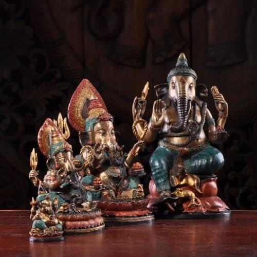 2020 Special Lucky Elephant Trunk Copper Decoration Home Town House Pure Copper Decoration Desktop Entrance Decoration