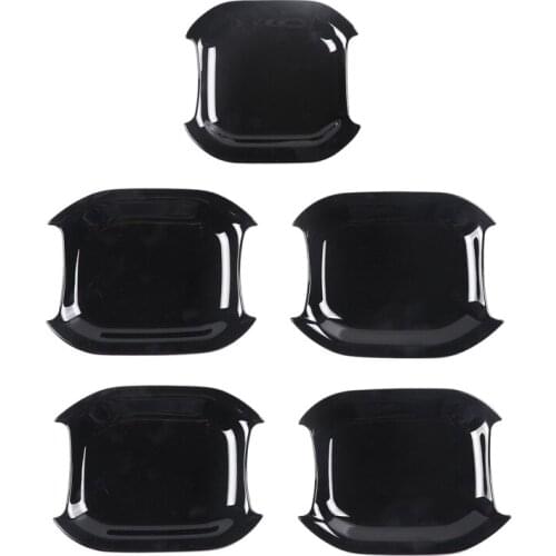 5Psc Door Handle Bowl Cover Trim Frame Decor Door Handle Recess Guard for 2018-2020 Jeep Wrangler JL