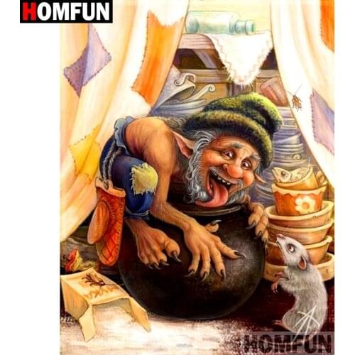 HOMFUN Full Square/Round Drill 5D DIY Diamond Painting "Cartoon character" Embroidery Cross Stitch 5D Home Decor A01741