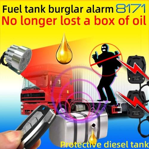 24V Truck Anti-stolen oil burglar car alarm system small trucks vehicle Protect the fuel tank or diesel cab safe chadwick 8171