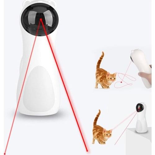 Invigorating Pet Cat Led Laser Toys Adjustable Usb Charge Electric Laser Interactive Cat Toy Smart Automatic Teaser Kitten