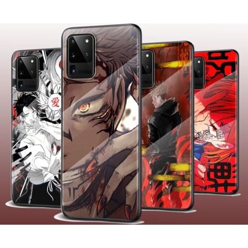 Tempered Glass Cover Jujutsu Kaisen For Samsung Galaxy S21 Ultra Plus 5G M51 M31 M21 Phone Case