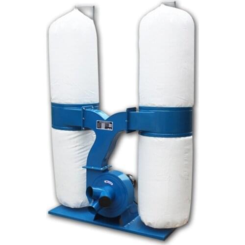 Woodworking Dust Collector Double Barrel Mobile Industrial Machinery Sawdust Vacuum Cleaner Engraving Machine Bag Dust Collector