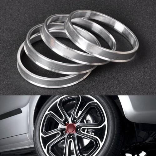 DWCX 4pcs New Aluminum Hub Rings | 67.1mm Car Hub to 73.1mm Wheel Bore ID 67 OD 73 for Hyundai Tucson Mazda 3 CX-7