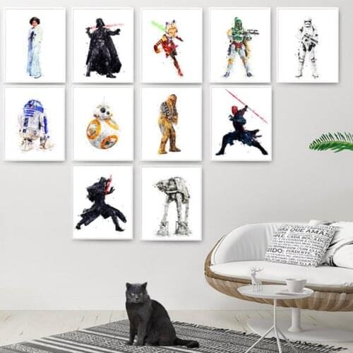 Disney Star Wars Movie 5D Handmade Diamond Painting Wall Street Art Life Childrens Room Home Decoration