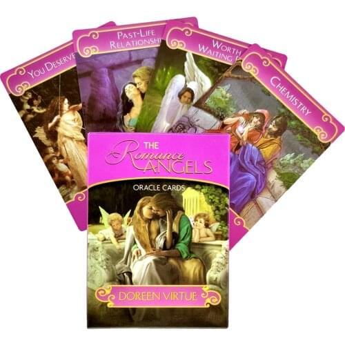 The Romance Angels Oracle Card Tarot Cards And PDF Guidance Divination Deck Entertainment Partys Board Game 44 Sheets/Box