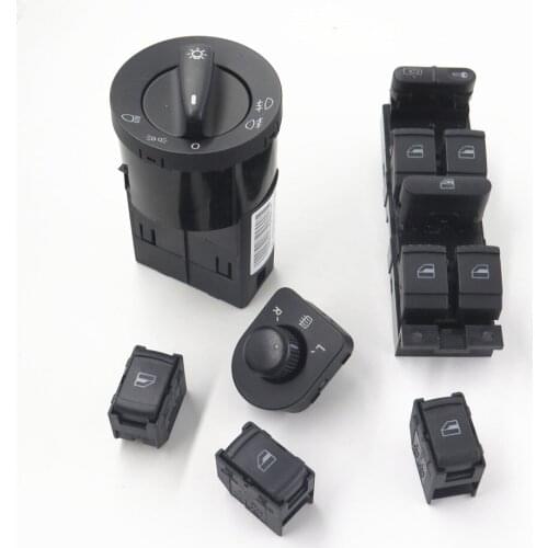 Mirror Window Headlight Control Switch Button Fit for VW Jetta Golf Polo Passat 1J4959857D 1C0941531A 1J0959565F 3BD959855B