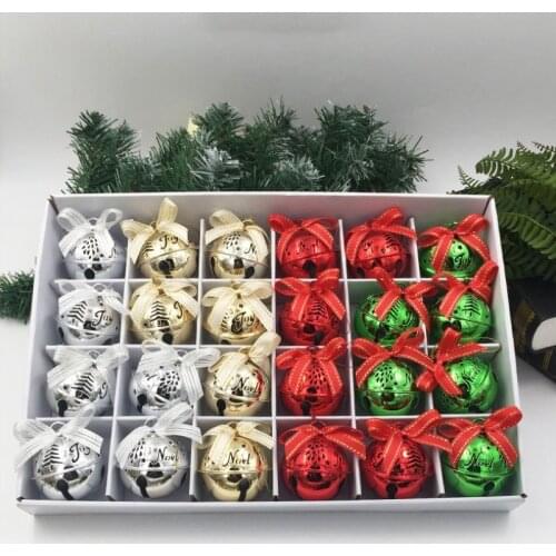 Christmas Metal Bell Decoration 4 Colour Christmas Small Bell Tree Decoration Xmas Party Decor Christmas Gift Pendant