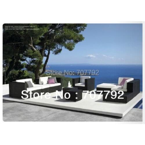 New Arrival Garden Furniture Leisure Ratan Modular Sofa Set