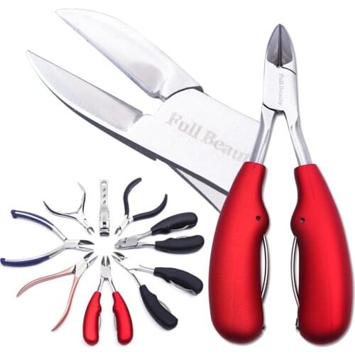 1pcs Professional Nail Clippers Trimmer Cutters For Manicure Stainless Steel Ingrown Toenail Cuticle Scissor Nail Tool JIQ1-8