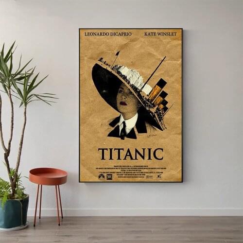 W560 Silk Fabric Poster Wall Art Decor TITANIC Classic Movie Trend Fashion Decoration Bright Gift