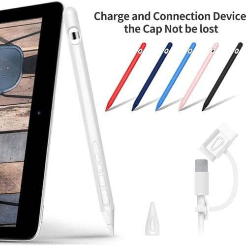 Support Dropshipping Silicone Touch Screen Stylus Pen Case Protective Cover Pouch for Apple Pencil 1 Silicone Pencil Case