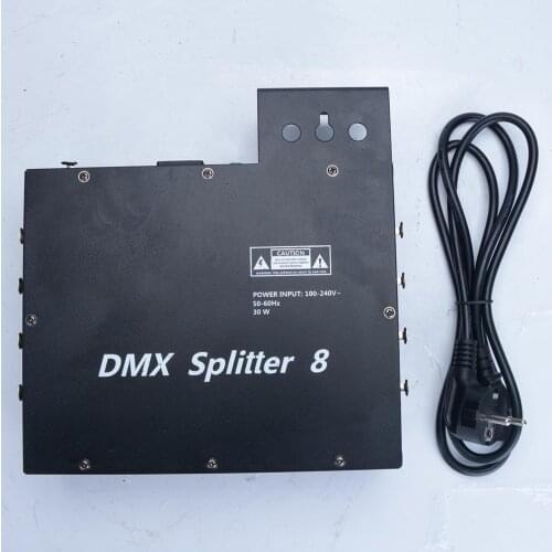 DMX Splitter 8 way DMX512 splitter 8 output stage lighting controller splitter for stage light control