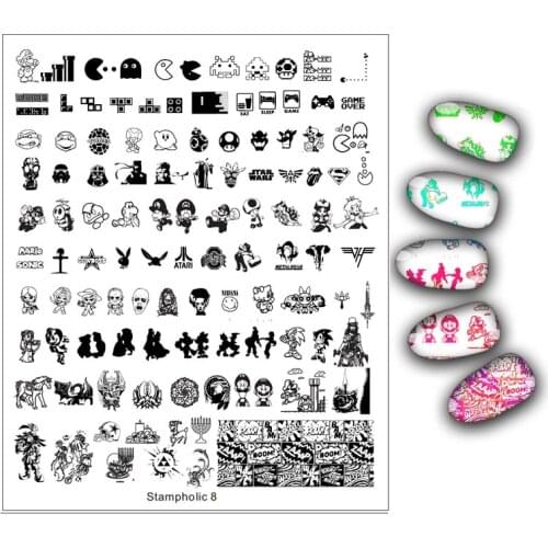 1Pcs Big Size Animal Pattern Nail Stamping PlatesPainting Nail Art Stencil Templates Manicure Nail Stamp Tools