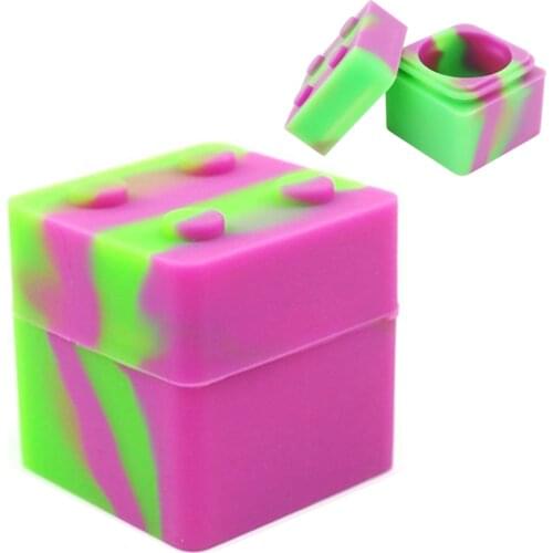 10Pcs Silicone Jar 9ml Kitchen Container Storage Box Shisha Chicha Hookah Oil Wax Dab Case Tobacco Smoke Cigarette Accessories