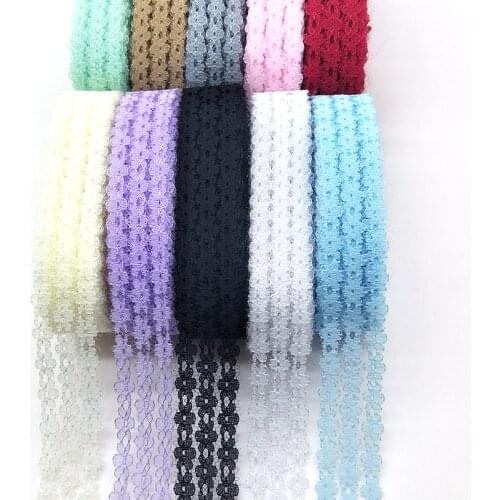 10 Yards High Quality Beautiful Lace Ribbon Tape 27MM Lace Trim DIY Embroidered For Sewing Decoration African Lace Fabric Ribbon