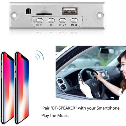 12V 2*25W Bluetooth Handsfree MP3 Player Module WMA Decoder Board USB TF FM Radio Amplifier Wireless Audio Receive Car Audio Kit