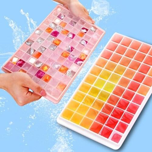 60/96 Grids Ice Cube Tray For Refrigerator Summer Plastic Ice Mold For Drinks Whiskey Cocktails Party Bar Tools
