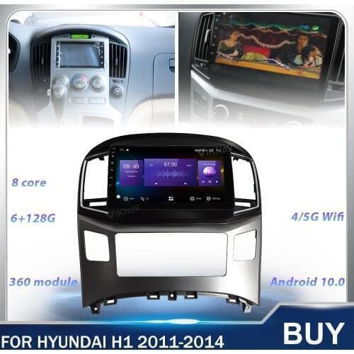 2Din 128g Car Radio GPS Navigation Android Head Unit For Hyundai H1 manual 2011 2012 2012 2013 2014 Multimedia Player