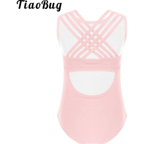 Kids Ballet Leotards for Girls Mesh Girl Cotton Spandex Dance Wear Black Sleeveless Gymnastics Gym Yoga Leotards Ballet Bodysuit