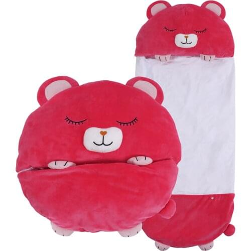 Baby Lion Sleeping Bag Plush Pillow Blanket Pillow Multifunctional Sleeping Bag for Boys and Girls Keep Warm Cute Birthday Gift
