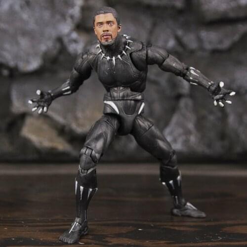 Marvel Legends Black Panther Wakanda Chief T'Chall Chadwick 6" Action Figure Body From M'Baku BAF Wave T'Chaka Toys Doll Model