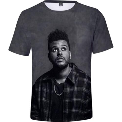 Hot Sale Singer The Weeknd T Shirt 3D Print Rock Tshirt Unisex Summer Casual Streetwear Hip Hop Fashion Harajuku Tops Clothes