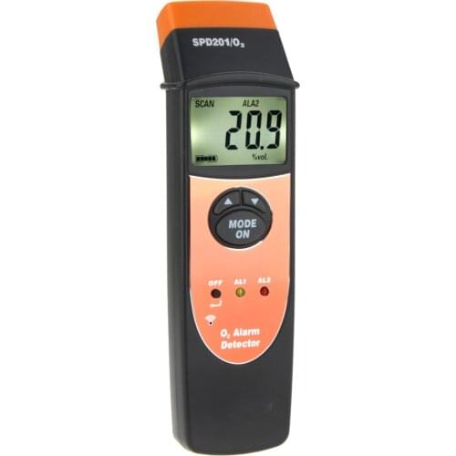 KKmoon SPD201 Gas Detector Oxygen(O2 ) Alarm Tester Measuring 0-25% VOL with LCD Backllight